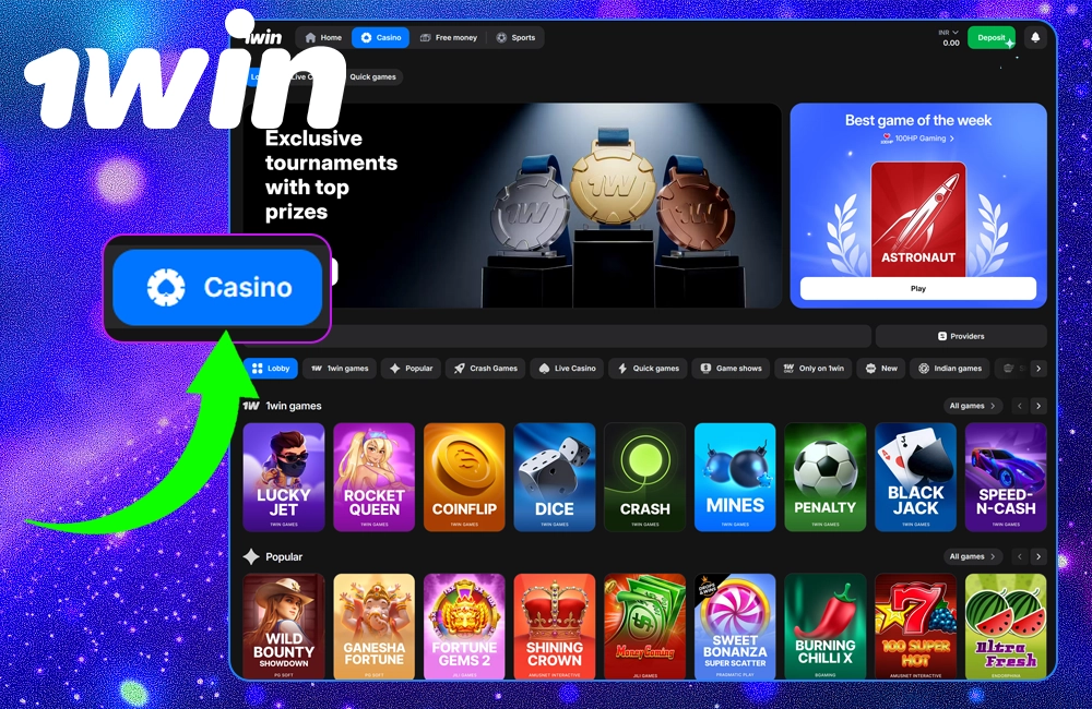 1win Casino in India